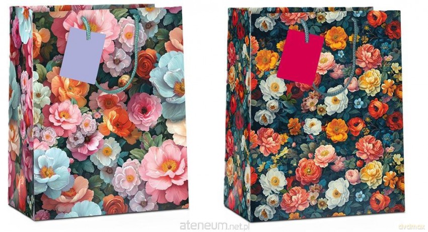 Torba prezentowa Flower 45x33x10 cm MIX