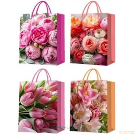 Torba prezentowa Kwiaty MIX