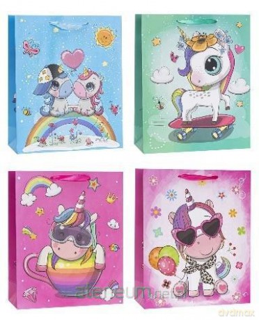 Torebka ozdobna 18x23x8 cm dziecięce mix