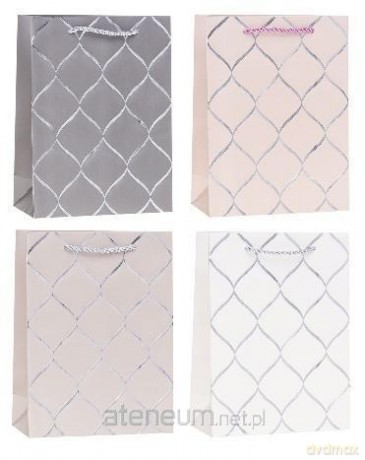 Torebka ozdobna 31x40x12 cm hot-stamp mix