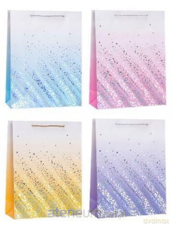 Torebka ozdobna 31x42x12 cm hot-stamp mix