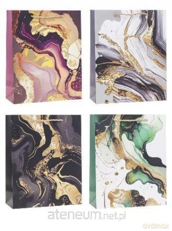 Torebka ozdobna 31x42x12 cm hot-stamp mix