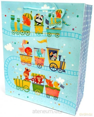Torebka ozdobna matowa 26x32x12 cm Ciuchcia