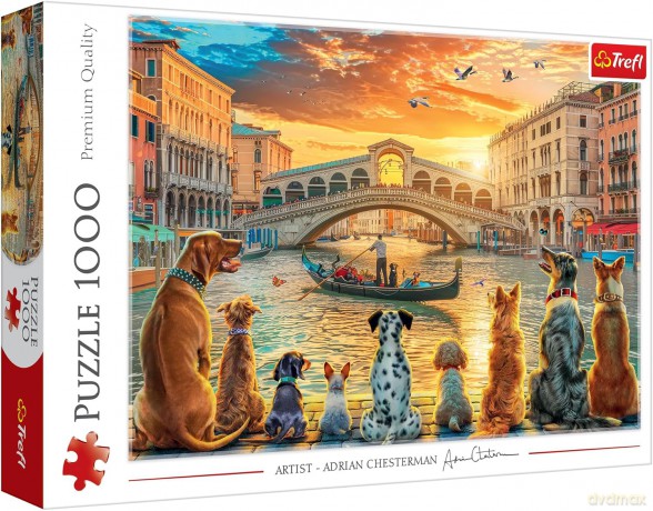 TREFL 1000 el. Pieski w Wenecji [PUZZLE]