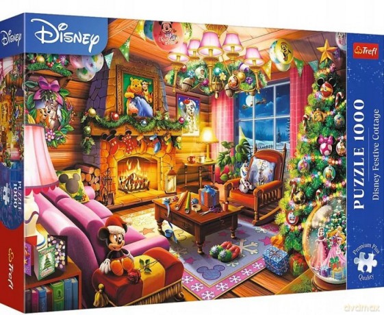 TREFL 1000 el. Świąteczna chatka Disney [PUZZLE]