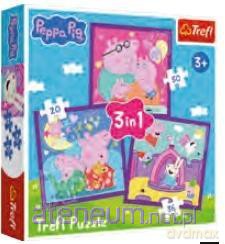TREFL 3w1 Zwyczaje świnki Peppy [PUZZLE]