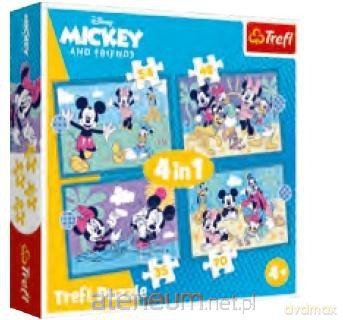 TREFL 4w1 Zabawne zdarzenia Myszki Miki [PUZZLE]