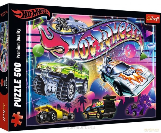 TREFL 500 el. Hot Wheels: Lata 80-te [PUZZLE]