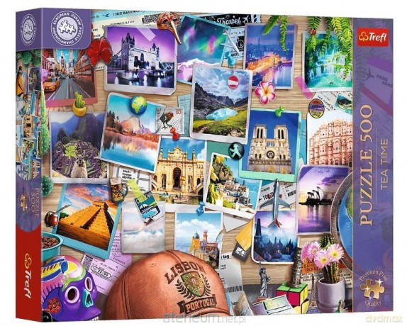 TREFL 500 el. Tea Time: Wspomnienia z podróży [PUZZLE]