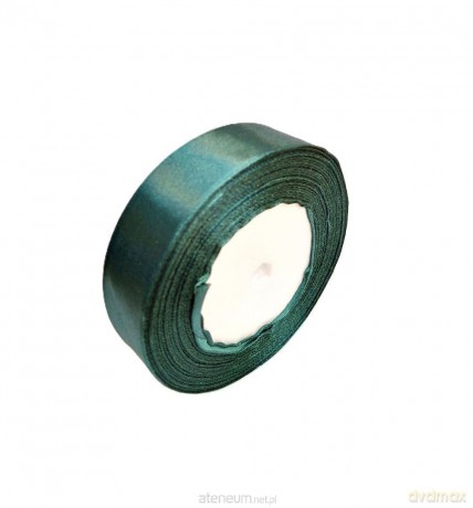 Wstążka satynowa 74 zieleń butelkowa 25mm/32m