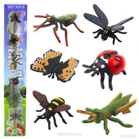 Zestaw mini figurki owady 4-6 cm 6szt