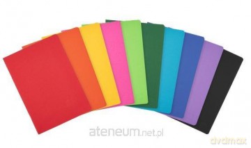 Zeszyt A4/60K linia z marginesem Rainbow (5szt)