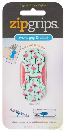 ZipGrip uchwyt na palce do telefonu Flamingi