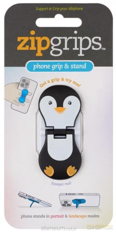 ZipGrip uchwyt na palce do telefonu Pingwin
