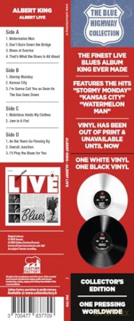 Albert King: Albert Live (Black/White) [Winyl]