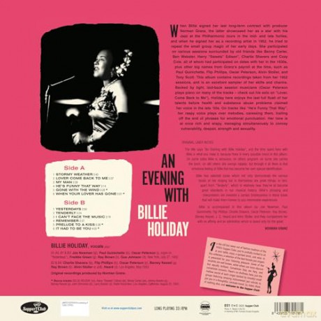 Billie Holiday: An Evening With Billie Holiday (+4 Bonus Tracks) (Limited) [Winyl]