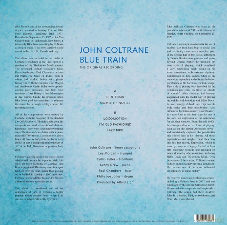 John Coltrane: Blue Train (The Original Recording) (Marbled) [Winyl]