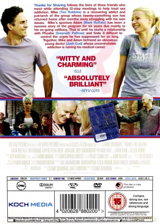 Thanks For Sharing (Między nami seksoholikami) [DVD]