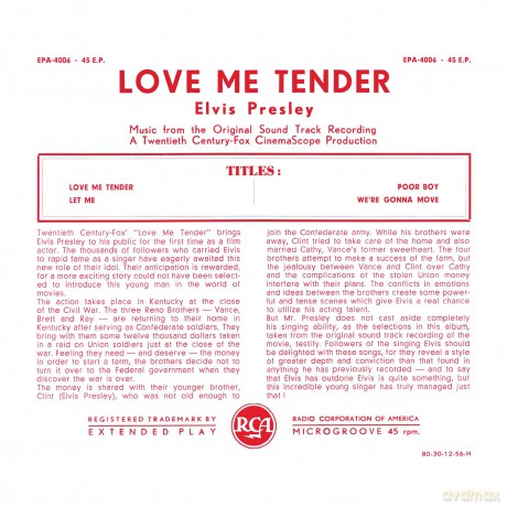Elvis Presley: Etranger No. 14 - Love Me Tender (Belgium) [Winyl]