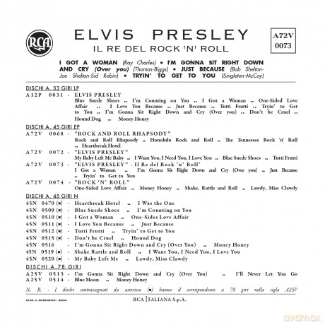 Elvis Presley: Etranger No. 15 - Il Re Del RockNRoll (Italie) (Yellow) [Winyl]