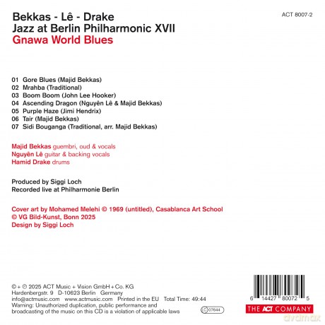 Majid Bekkas: Gnawa World Blues (Jazz At Berlin Philharmonic Xvii) [CD]