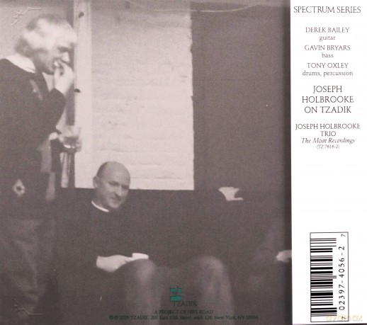 Joseph Holbrooke: Last Live 2001 - In Memoriam Derek Bailey And Tony Oxley [CD]