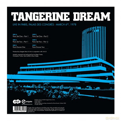 Tangerine Dream: Live Au Palais Des Congres 1978 (Orange/Red/Blue/Black) (RSD 2023) [Winyl]