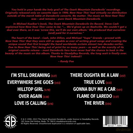 Ozark Mountain Daredevils: Now Hear This! [CD]