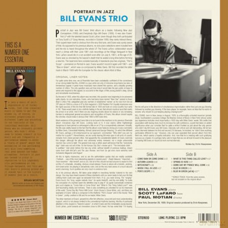 Bill Evans Trio: Portrait In Jazz (+1 Bonus Track) (Limited) [Winyl]