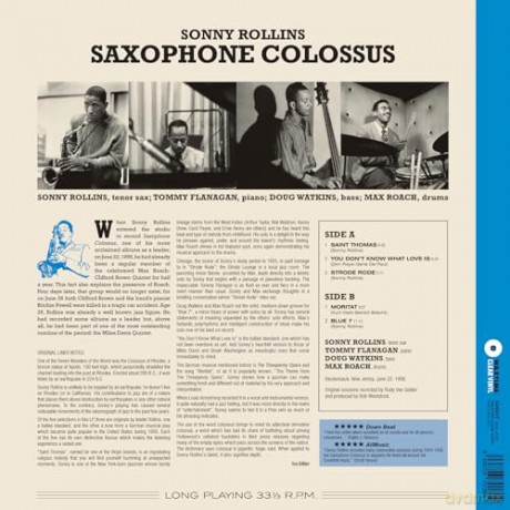 Sonny Rollins: Saxophone Colossus (Limited Crystal Clear) [Winyl]