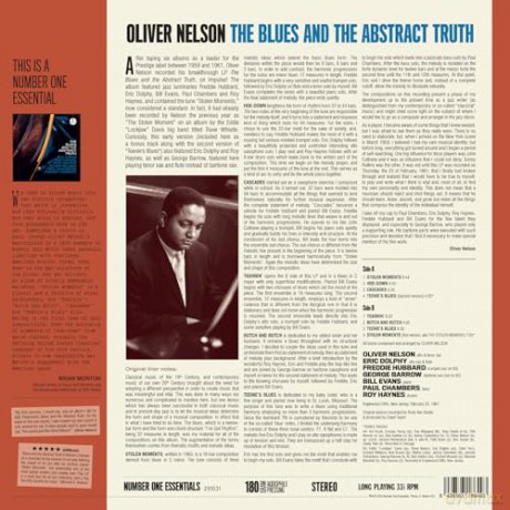 Oliver Nelson: The Blues And The Abstract Truth (+2 Bonus Tracks) (Limited) [Winyl]