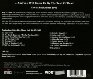 And You Will Know Us By The Trail Of Dead: Live At Rockpalast 2009 [CD]