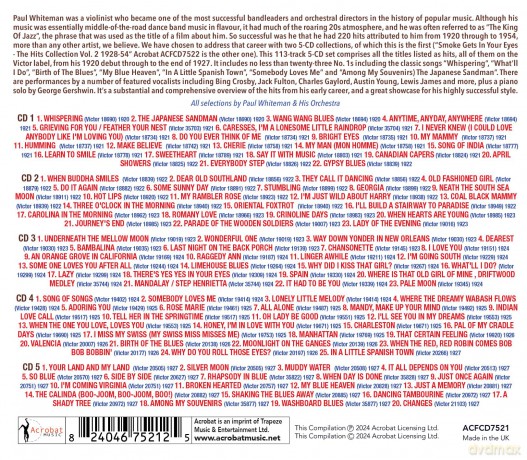 Paul Whiteman Orchestra: Whispering - The Hits Collection Vol. 1 1920-27 [CD]