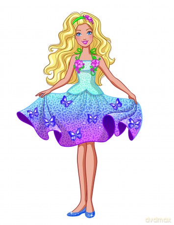Ciao - Costume - Barbie Spring Dress (120 cm)