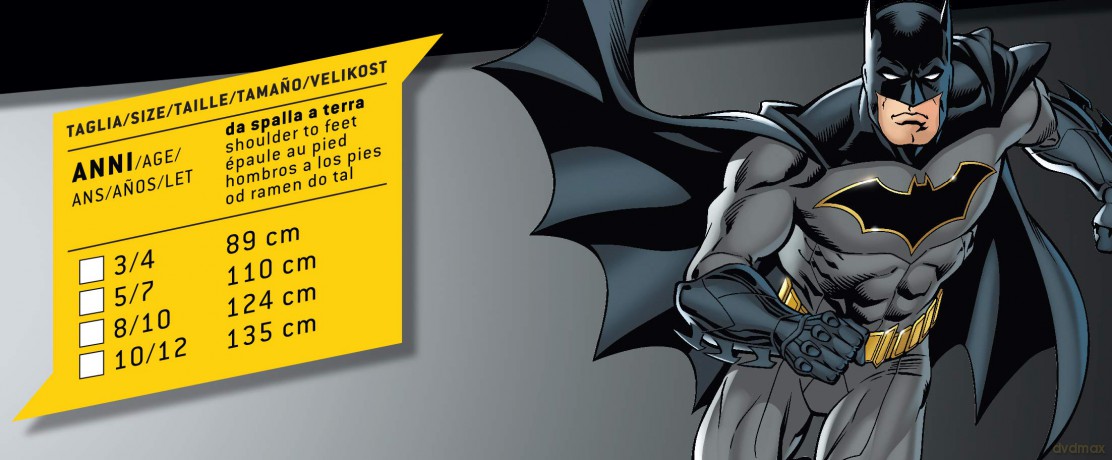 Ciao - Costume w/muscles - Batman (89 cm)