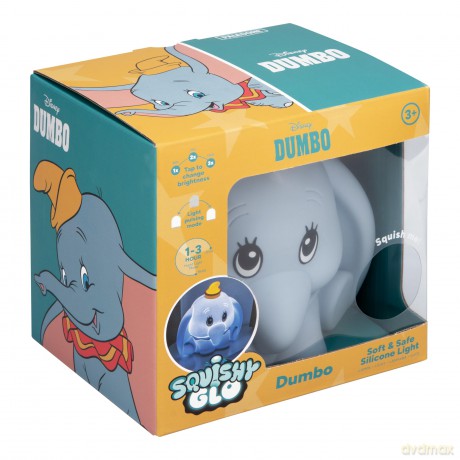 Disney silikonowa lampka z akumulatorem - Dumbo (wysokość: 15 cm) / Disney Dumbo SquishyGlo Silicone Light Rechargeable (high: 15 cm)