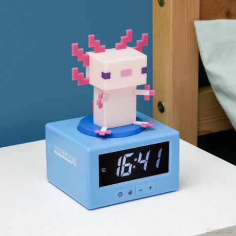 Minecraft Axolotl budzik (wysokość: 15 cm) / Minecraft Axolotl Icon Alarm Clock (high: 15 cm)