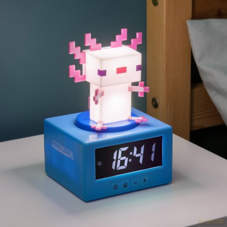 Minecraft Axolotl budzik (wysokość: 15 cm) / Minecraft Axolotl Icon Alarm Clock (high: 15 cm)