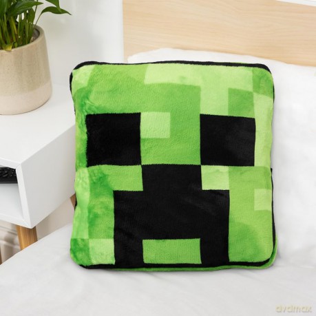 Minecraft Creeper poduszka-koc (2w1) / Minecraft Creeper Cushion Blanket (2 in 1)