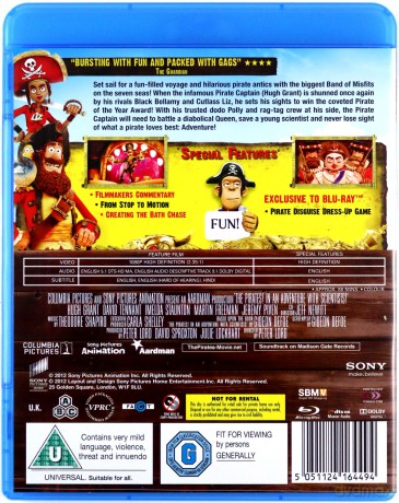 The Pirates! In an Adventure with Scientists [Blu-Ray]