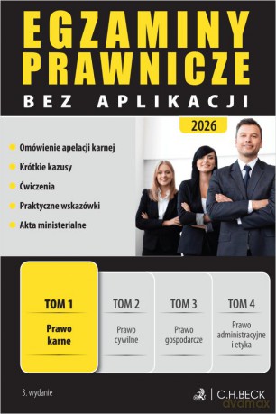 Egzaminy Prawnicze bez aplikacji 2026 (Tom 1) Prawo karne [KSIĄŻKA]