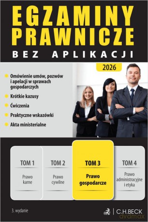 Egzaminy Prawnicze bez aplikacji 2026 (Tom 3) Prawo gospodarcze [KSIĄŻKA]
