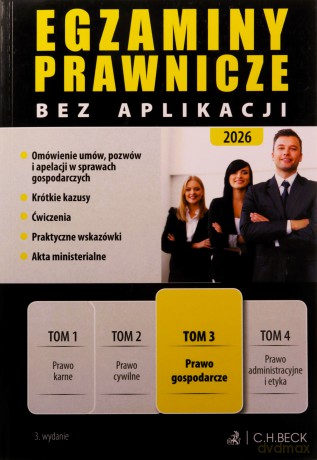 Egzaminy Prawnicze bez aplikacji 2026 (Tom 3) Prawo gospodarcze [KSIĄŻKA]
