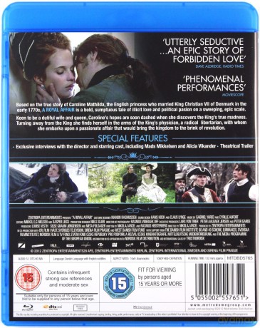A Royal Affair (Kochanek Królowej) [Blu-Ray]