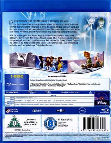 Tinker Bell and the Secret of the Wings [Blu-Ray]
