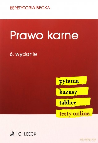 Prawo karne. Pytania. Kazusy. Tablice. Testy online [KSIĄŻKA]