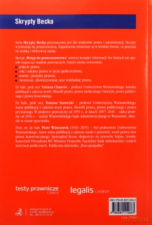 Wstęp do prawoznawstwa z testami online wyd.16/2025 [KSIĄŻKA]