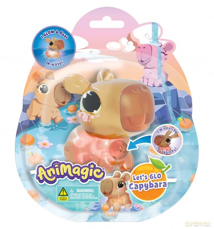 Capybara Let's Glo Animagic brązowa