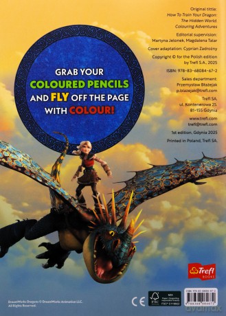 Jak wytresować smoka. Kolorowanka. Malbuch. Colouring book. How to train your Dragon [KSIĄŻKA]