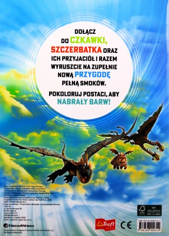 Jak wytresować smoka. Kolorowanki [KSIĄŻKA]